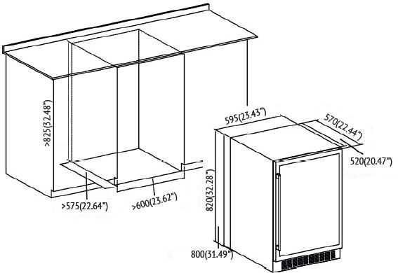 Схема встраивания Kuppersberg RBW 86